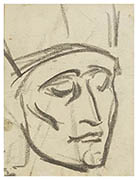 Maria Carmi as Madonna, drawing by Henri Gaudier-Brzeska